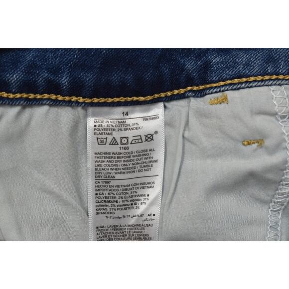 NEW Old Navy High-Rise Pop Icon Skinny Jeans W/ Distressed Knees Size 14 - Picture 2 of 8